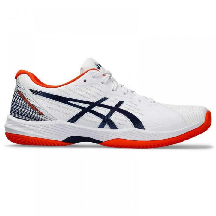 Asics Solution Swift FF Clay White Navy Blue Shoes