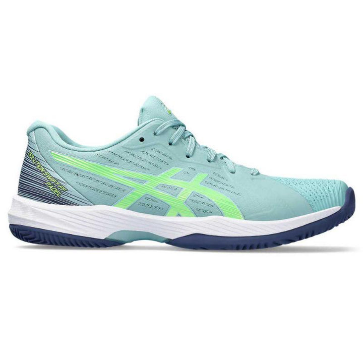 Asics Solution Swift FF Padel Teal Lime Green Shoes