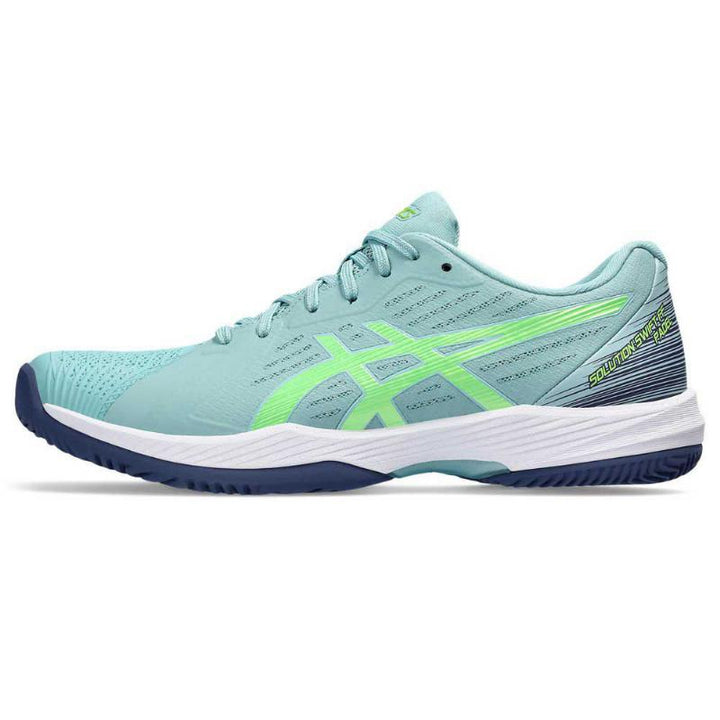 Asics Solution Swift FF Padel Teal Lime Green Shoes