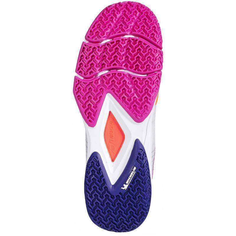 Sapatos femininos Babolat Jet Ritma cinza rosa