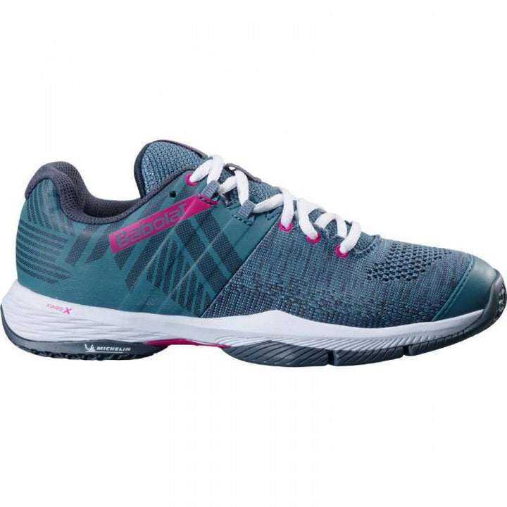 Sapatos femininos Babolat Sensa Atlantic Blue Branco