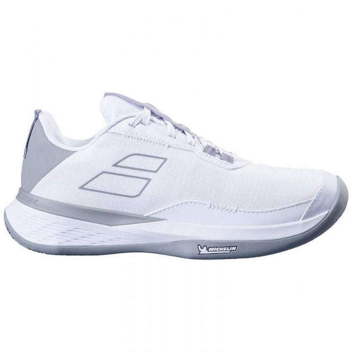 Sapatos femininos Babolat SFX EVO Clay branco cinza