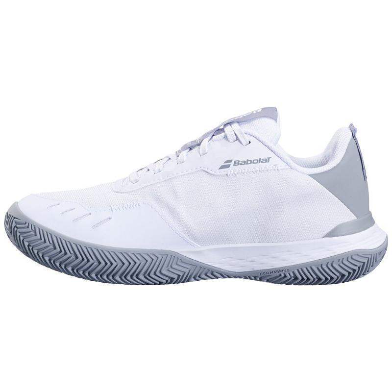 Sapatos femininos Babolat SFX EVO Clay branco cinza