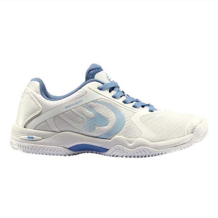 Sapatos femininos Bullpadel Beker 24V branco azul escuro