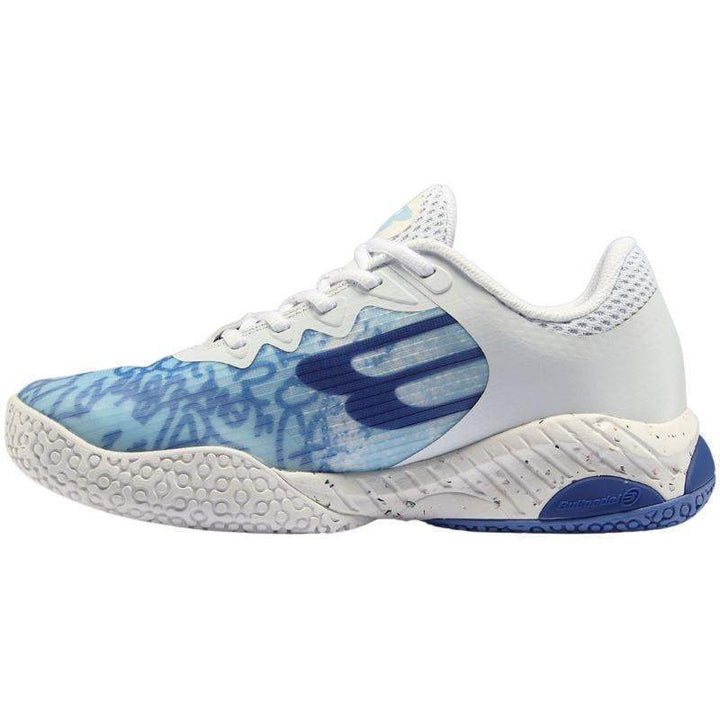 Sapatos femininos Bullpadel Ionic 24I branco azul claro