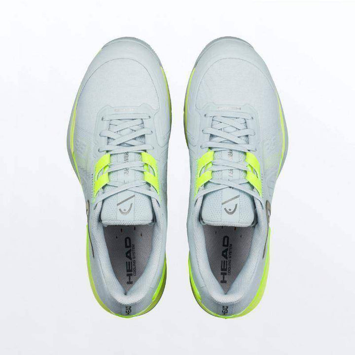 Head Sprint Pro 3.5 Clay Gray Yellow Shoes