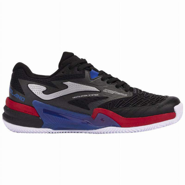 Tênis Joma Roland 2401 preto vermelho