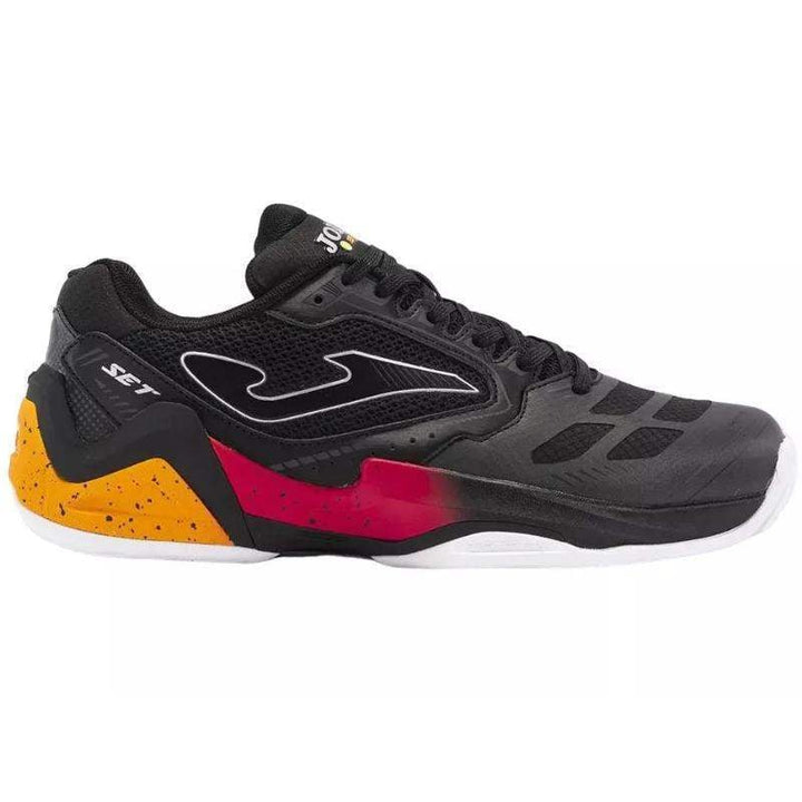 Conjunto de ténis Joma 2401 preto vermelho