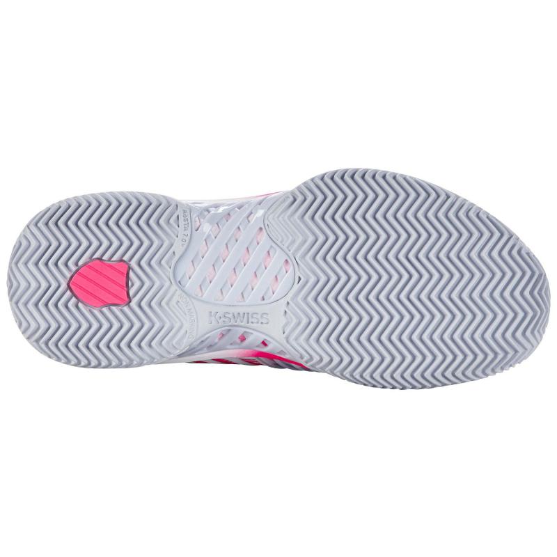 Kswiss Express Light 3 HB Padel Shoes Gray White Pink Neon Women