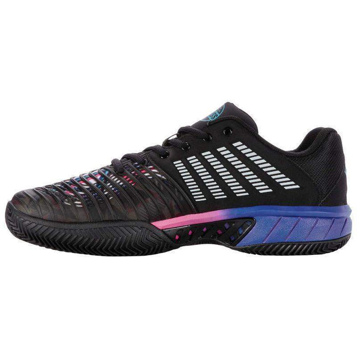 Ténis Kswiss Express Light 3 HB Padel preto azul rosa néon