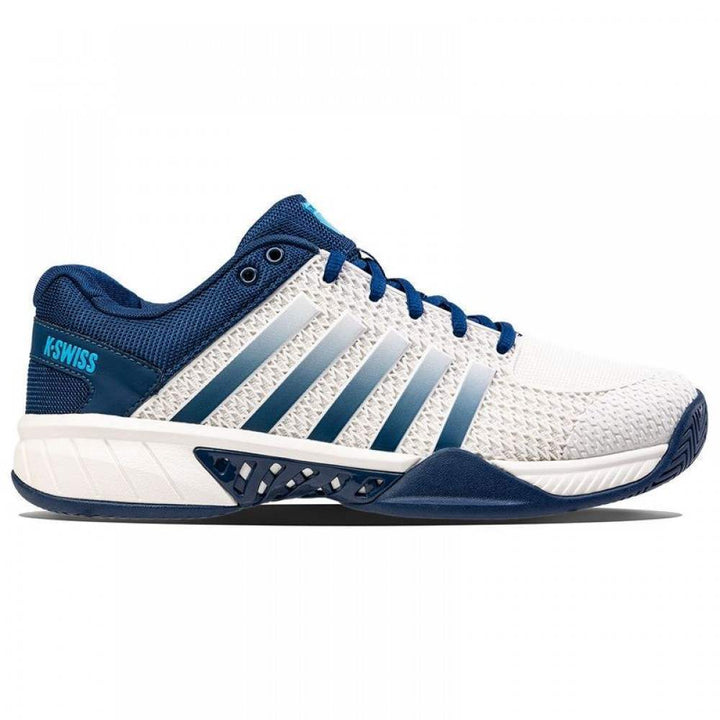 Ténis Kswiss Express Light Pickleball branco azul escuro ciano