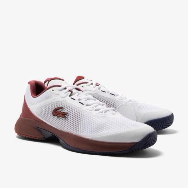 Lacoste Tech Point White Burgundy Sneakers