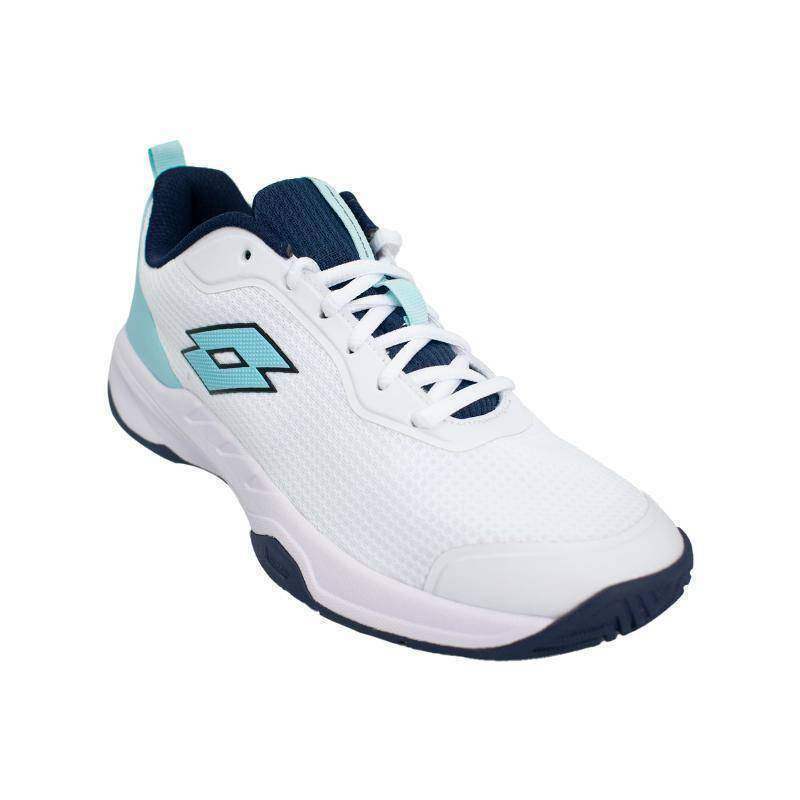 Sapatos femininos Lotto Mirage 600 ALR branco azul claro