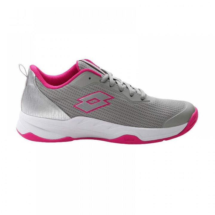 Tênis feminino Lotto Mirage 600 cinza rosa fúcsia