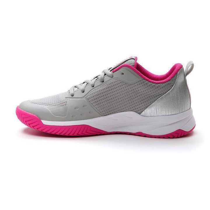 Tênis feminino Lotto Mirage 600 cinza rosa fúcsia