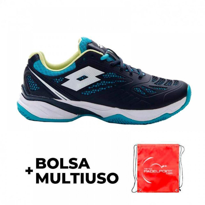 Sapatos femininos Lotto Superrapida 200 II branco azul marinho