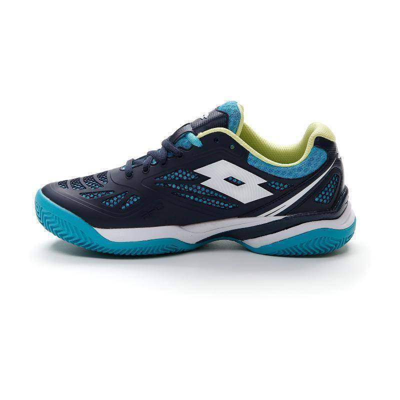 Sapatos femininos Lotto Superrapida 200 II branco azul marinho