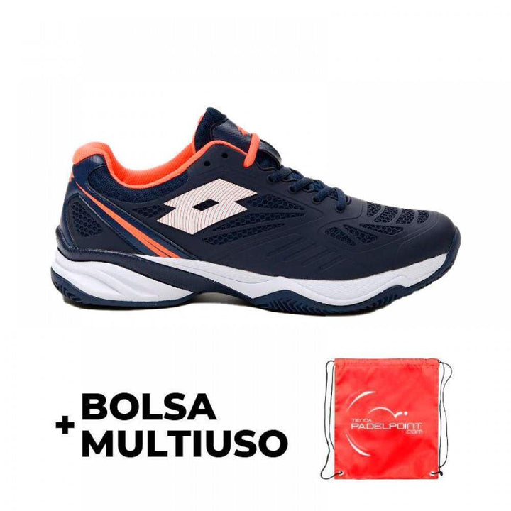 Tênis Lotto Superrapida 200 Navy Coral Fluor