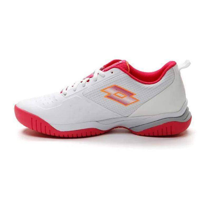 Sapatos femininos Lotto Superrapida 400 V branco rosa