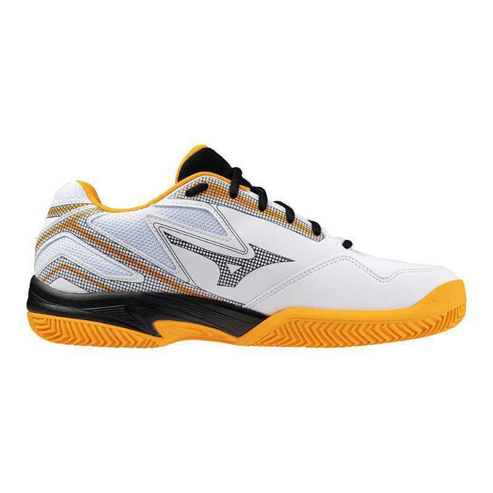 Ténis Mizuno Break Shot 4 Padel branco azul laranja