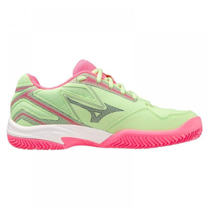 Sapatos femininos Mizuno Break Shot verdes fúcsia