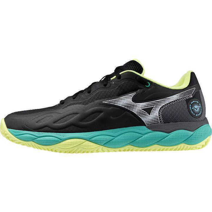 Ténis Mizuno Wave Enforce Court Clay preto branco lima