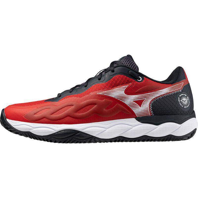 Ténis Mizuno Wave Enforce Court Padel vermelho branco preto