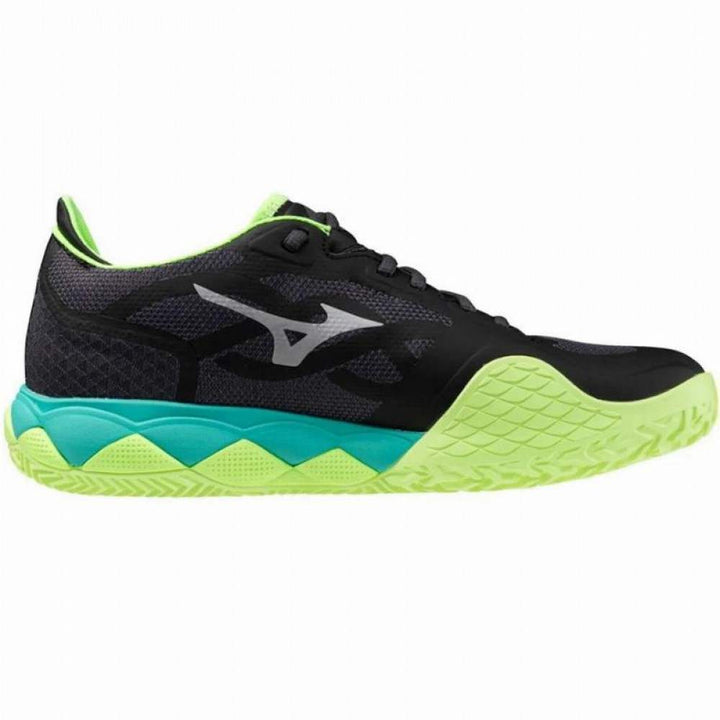 Mizuno Wave Enforce Tour Clay Shoes Black White Lime