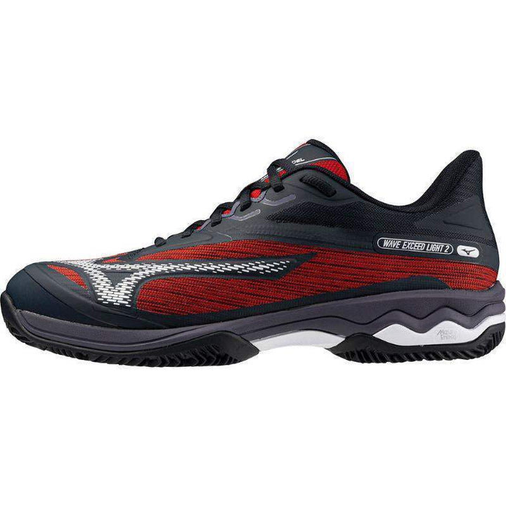 Mizuno Wave Exceed Light 2 Padel Shoes Black White Red