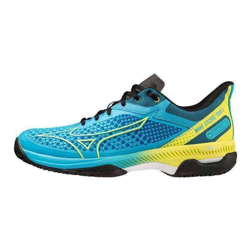 Mizuno Wave Exceed Tour 5 CC Shoes Blue Yellow