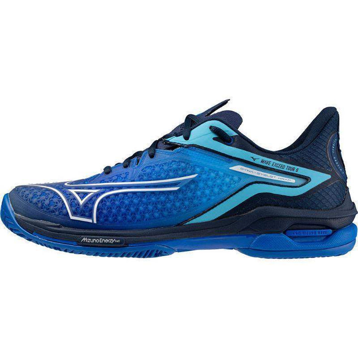 Mizuno Wave Exceed Tour 6 Clay Shoes Blue White