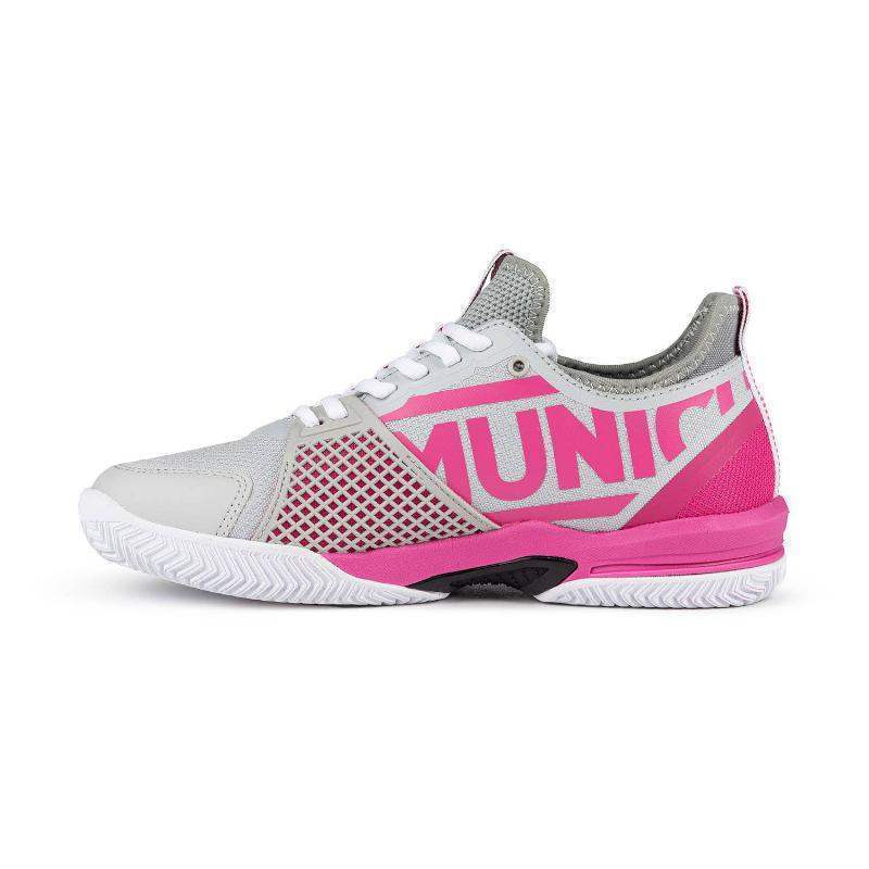 Sapatos femininos Munich Oxygen 51 Padel cinza