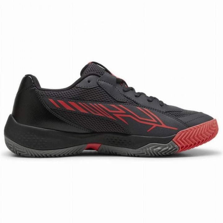 Puma Nova Court Sneakers Dark Grey Black Red