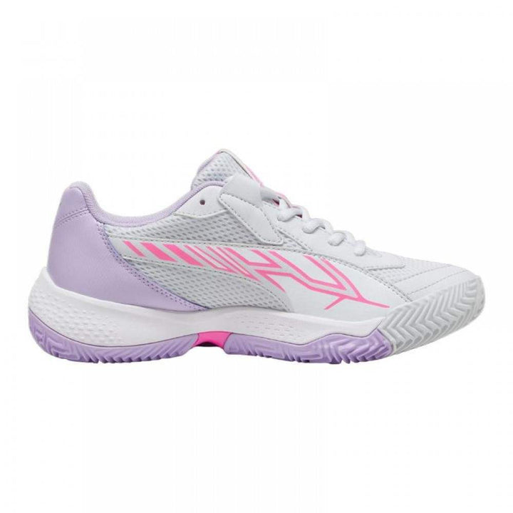 Tênis feminino Puma Nova Court Silver Branco Violeta