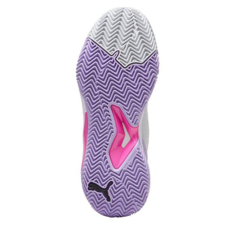 Zapatillas Puma Nova Court Plata Blanco Violeta Mujer