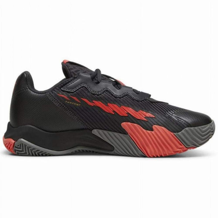 Ténis Puma Nova Elite cinzento escuro preto vermelho