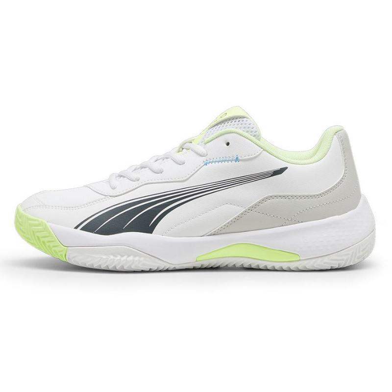 Ténis Puma Nova Smash branco azul verde