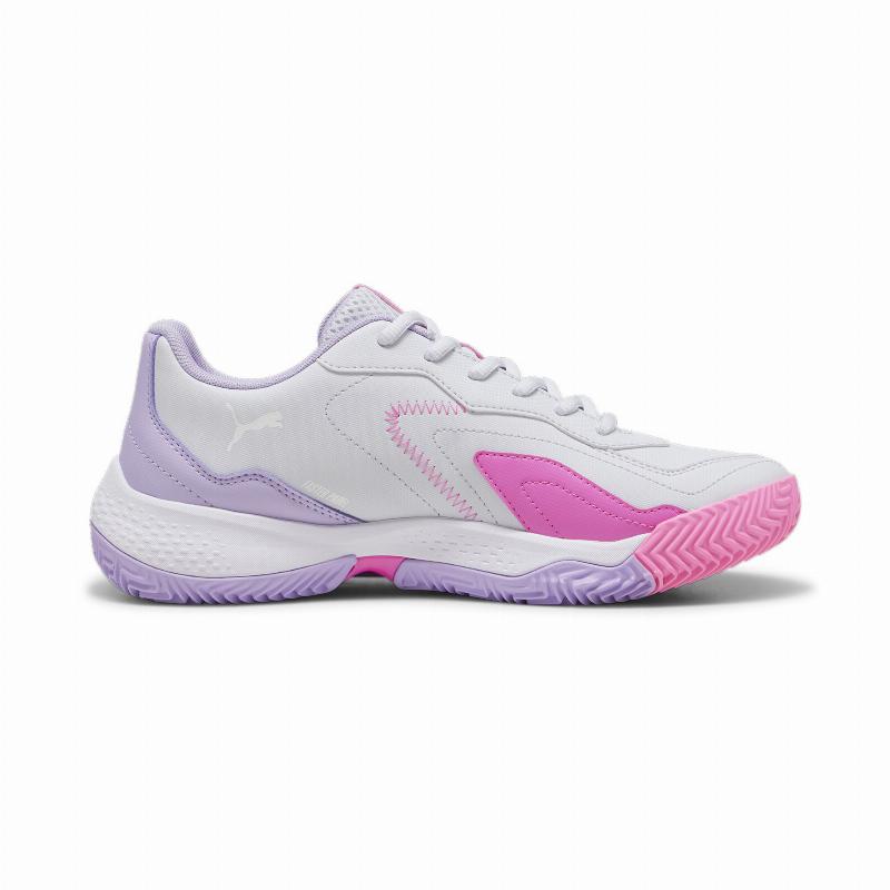 Puma Nova Smash Sneakers Gray White Violet Women