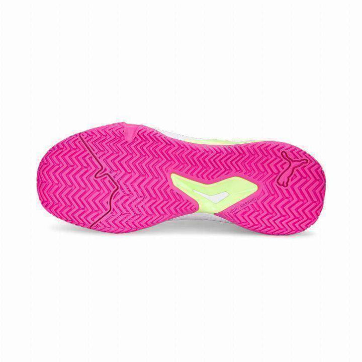 Zapatillas Puma Solarsmash RCT Blanco Fucsia Mujer