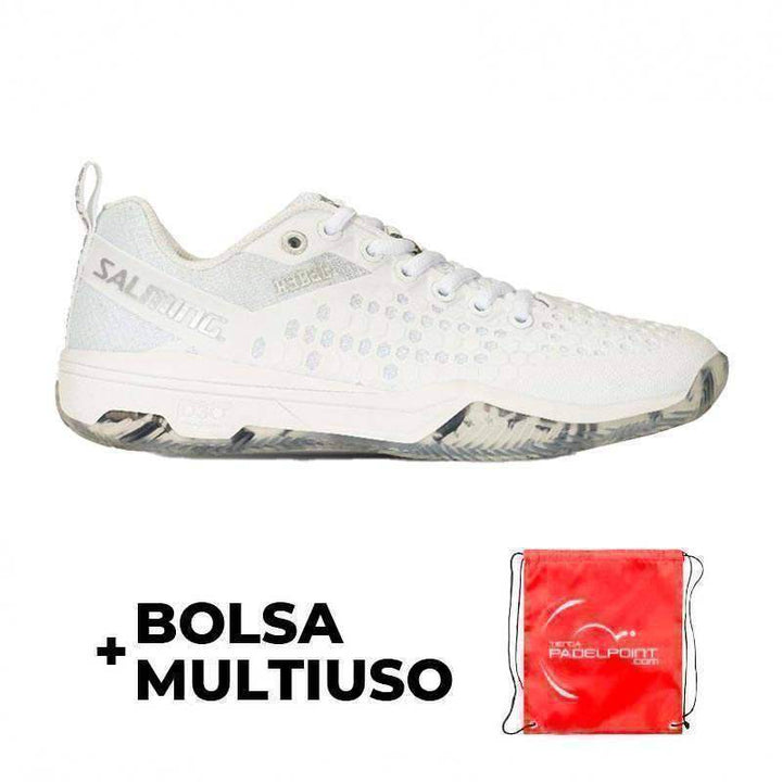 Salming Rebel Branco Prata Tênis Feminino