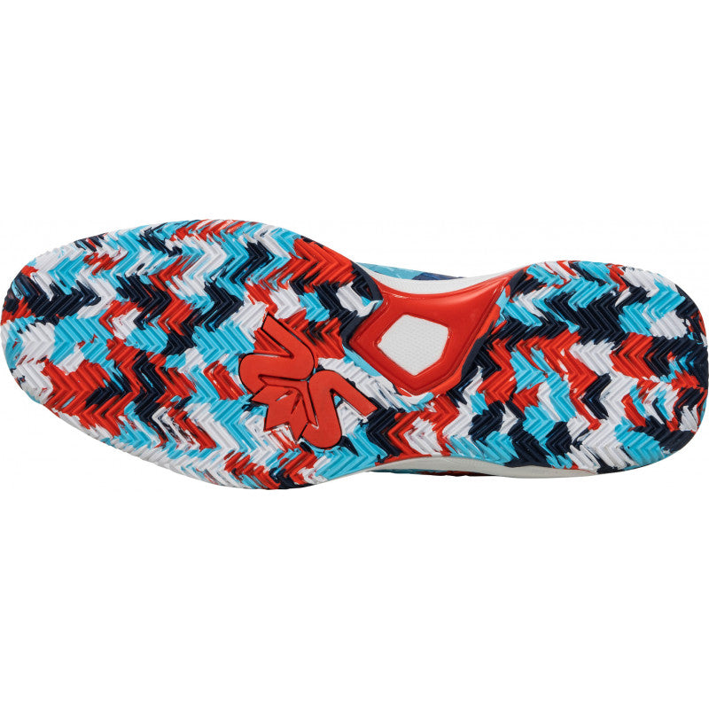 Salming Rebel Camo White Red Blue Sneakers