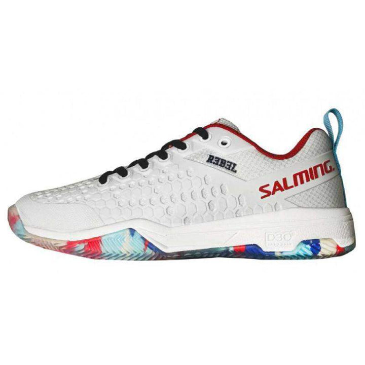 Salming Rebel Light Dazzle White Red Blue Women's Sneakers