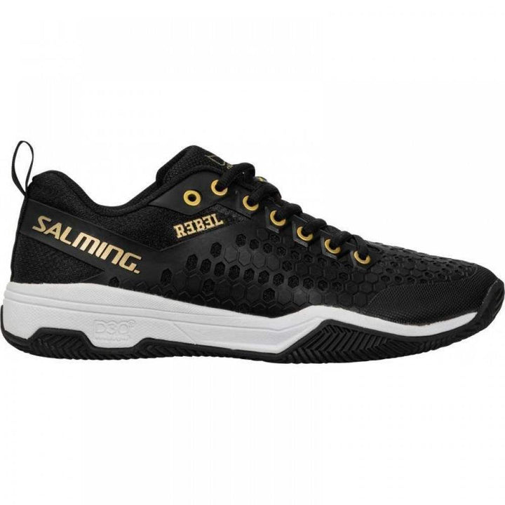 Zapatillas Salming Rebel Negro Blanco Dorado