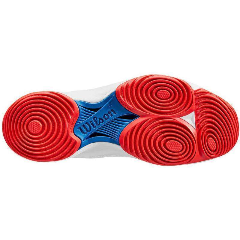 Sapatos femininos Wilson Hurakn 2.0 branco azul vermelho