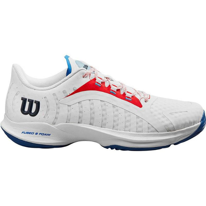 Wilson Hurakn Pro White Red Blue Shoes