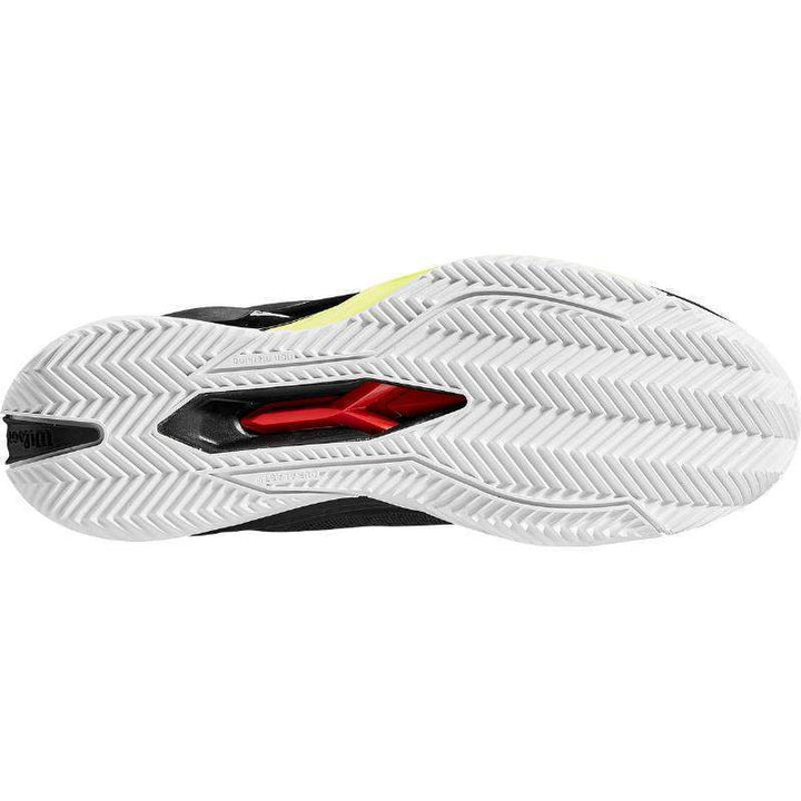Wilson Rush Pro 4.0 Clay Black White Yellow Shoes