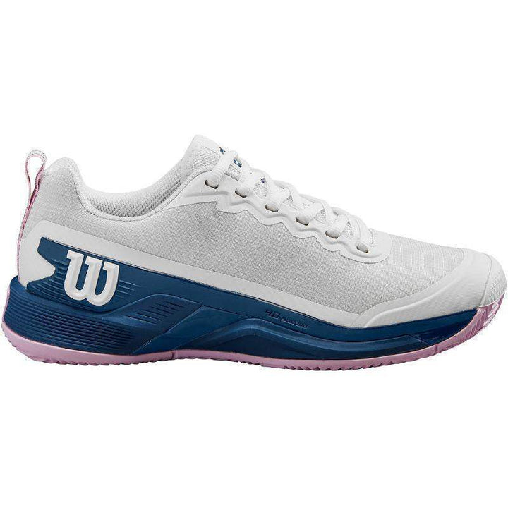 Tênis feminino Wilson Rush Pro 4.5 Clay branco azul