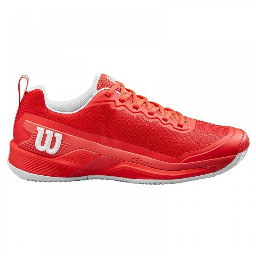 Wilson Rush Pro 4.5 Clay Shoes Red White