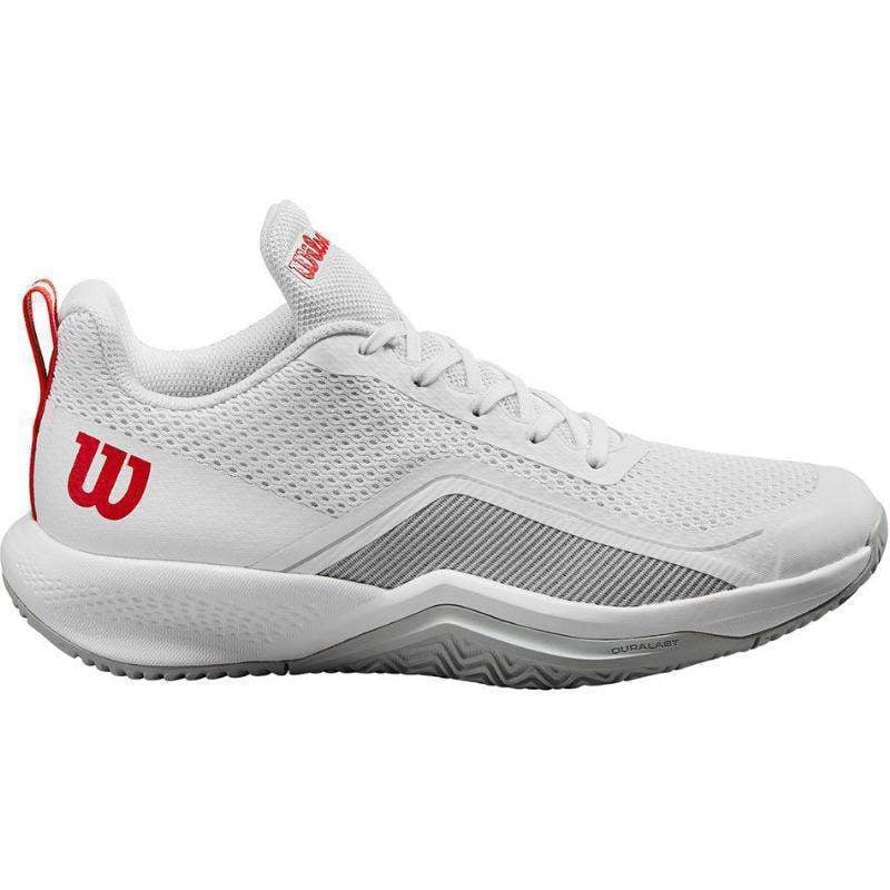 Sapatos femininos Wilson Rush Pro Lite branco azul pérola vermelho