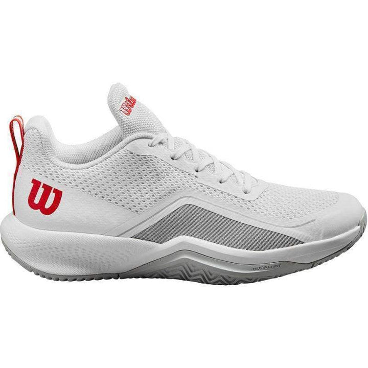 Sapatos femininos Wilson Rush Pro Lite branco azul pérola vermelho